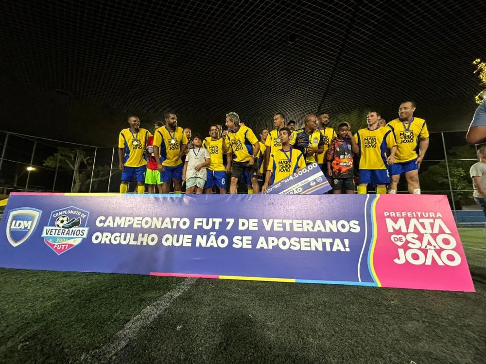 União Futebol Clube conquista título do Campeonato de Veteranos em Mata de São João