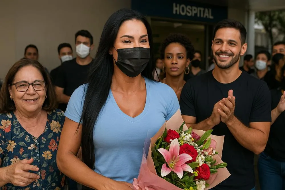 Gracyanne Barbosa recebe alta após lesão na Dança dos Famosos