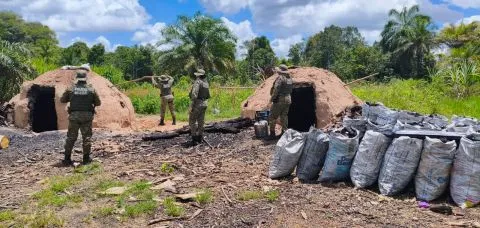 Polícia Ambiental apreende mais de uma tonelada de carvão ilegal em Pojuca