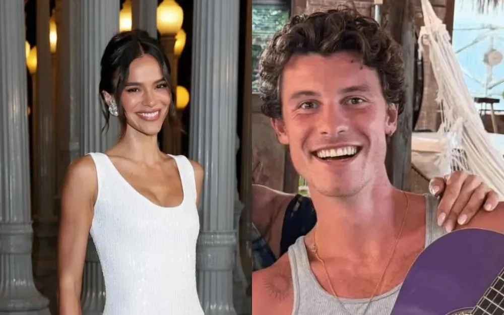 Bruna Marquezine e Shawn Mendes assumem clima de romance no Brasil