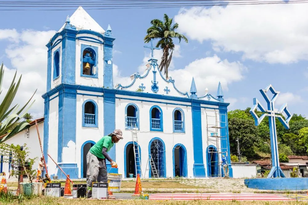 Igreja do Senhor do Bonfim de Mata passa por restauração e conservação