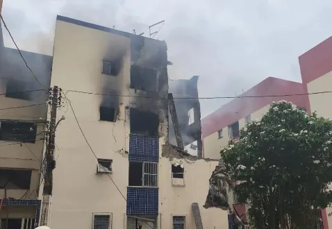 Explosão em condomínio do Stiep expõe risco estrutural e deixa feridos