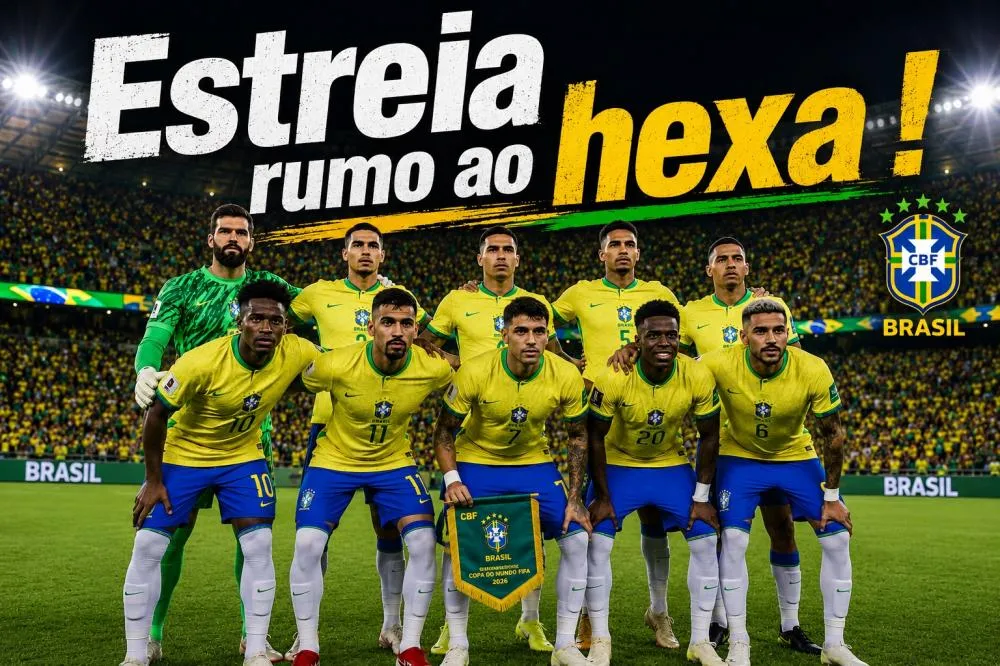 Brasil abre a jornada pelo hexacampeonato na Copa do Mundo 2026 