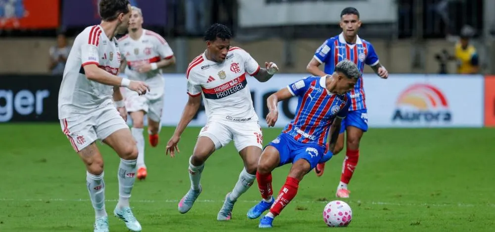 Bahia perde para o Flamengo na Fonte Nova e se afasta do G-5