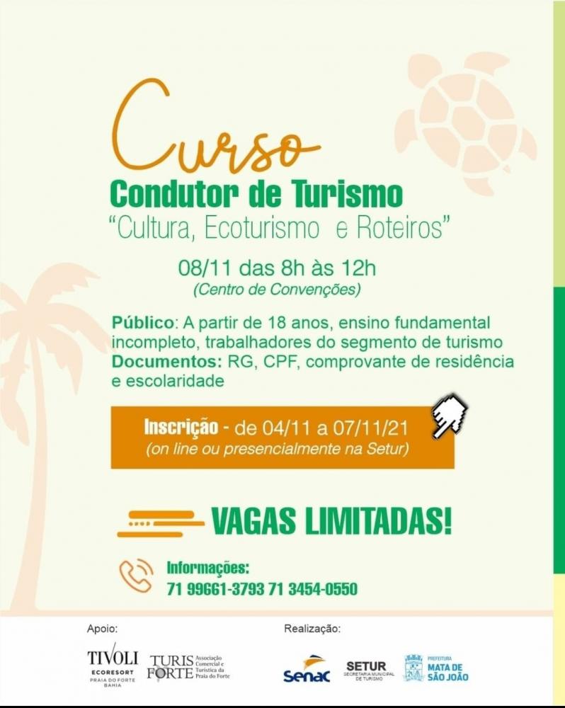 Prefeitura realiza curso de Condutor em Turismo- Cultura, Ecoturismo e Roteiros