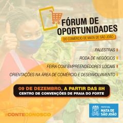 Fórum de Oportunidades reunirá empreendedores e grandes compradores na Praia do Forte