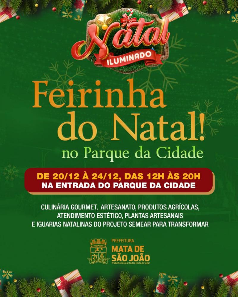 Feirinha do Natal acontece no Parque da Cidade
