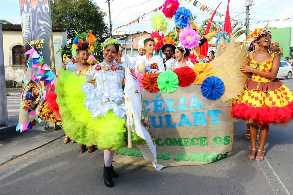 Escolas comemoram a cultura popular das festas juninas com desfile