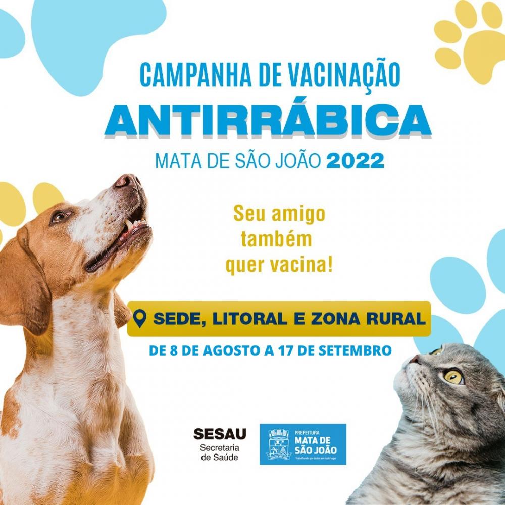 Município inicia campanha de vacinação antirrábica
