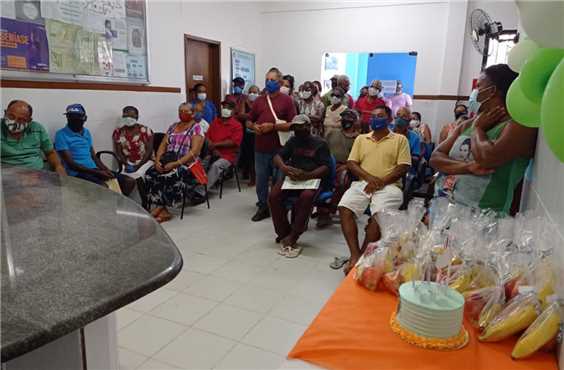 Pacientes participam de ação Hiperdia no Monte Líbano