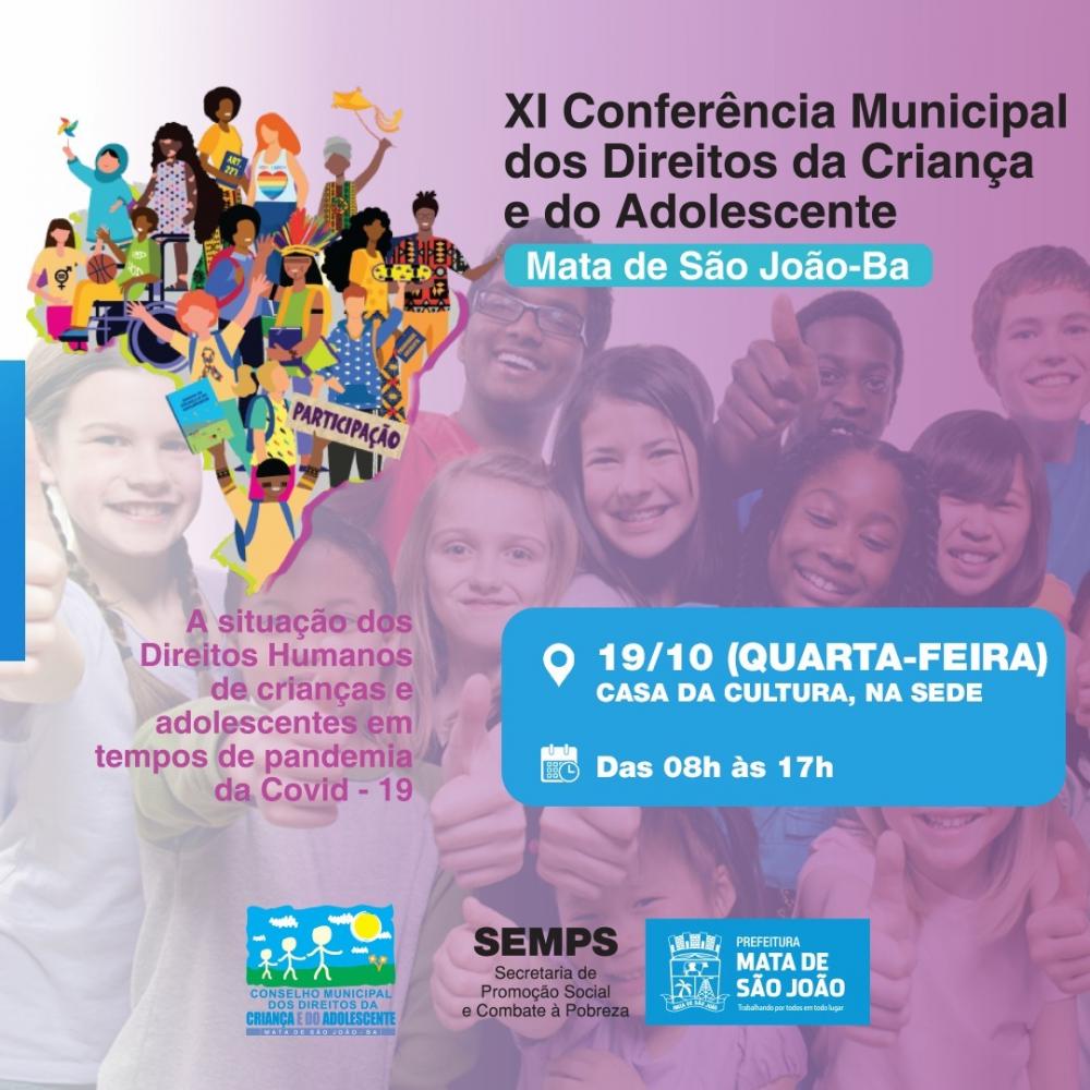 Mata de São João realiza Conferência Municipal dos Direitos da Criança e do Adolescente
