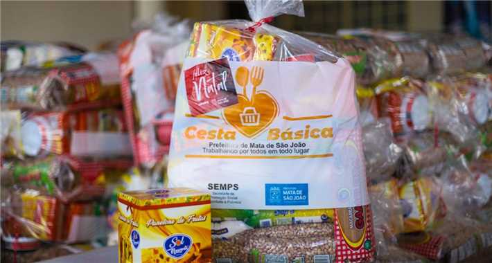 Cestas de Natal começam a ser entregues na quinta-feira (15)