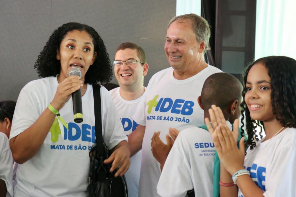 Evento de lançamento do IDEB 2023 incentiva a educação em Mata de São João