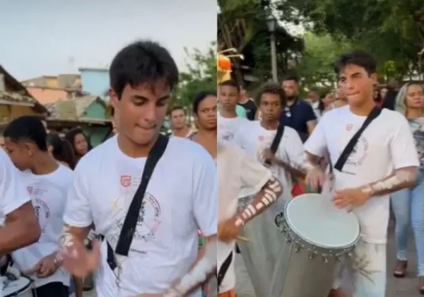 Filho de Ivete marcou presença em projeto social em PF