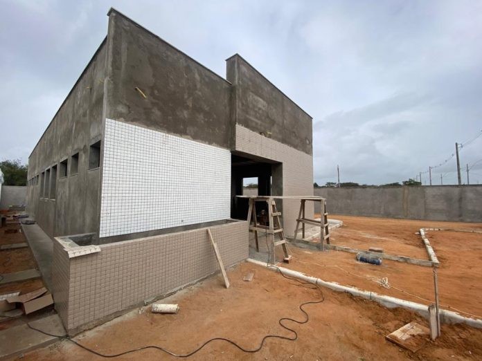 Obra de Pelotão da Polícia Militar segue avançada em Ribeira do Amparo