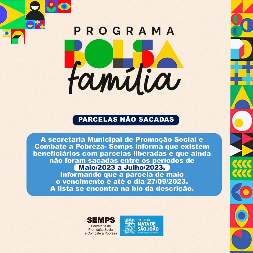 Prefeitura de Mata de São João divulga lista de beneficiários que não sacaram parcelas do Bolsa-Família