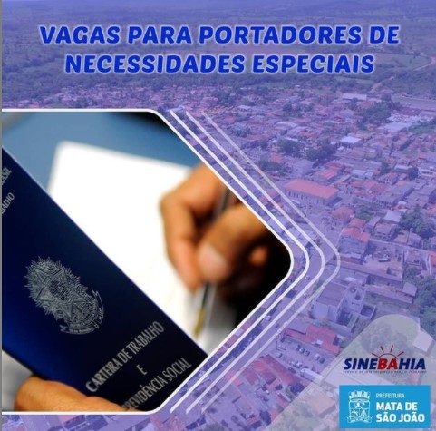 Sine anuncia vagas para Portadores de Necessidades Especiais