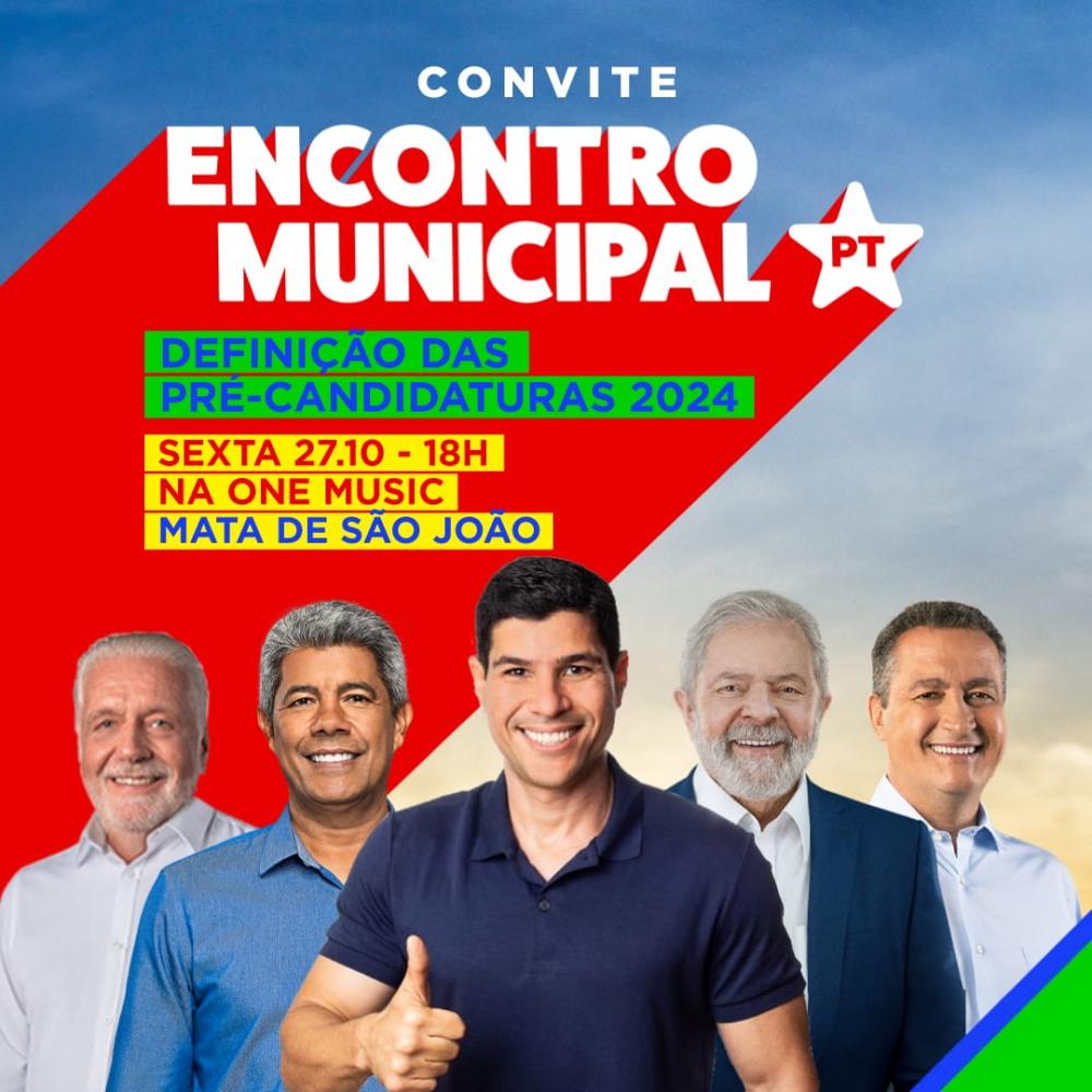 PT realiza Encontro Municipal para definir pré-candidatura a prefeito em Mata de São João