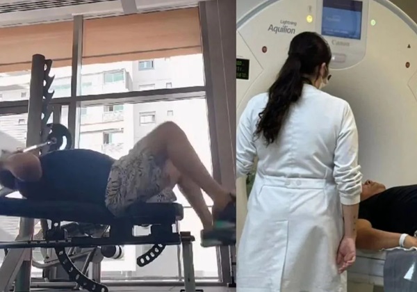 Vocalista da banda Calcinha Preta sofre acidente com peso em academia