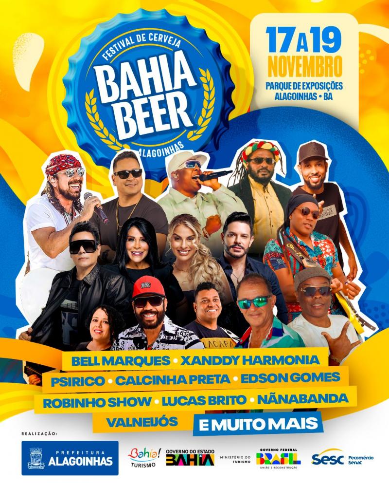 Confira a grade de atrações do Bahia Beer, festival de cerveja de Alagoinhas