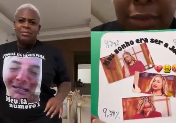 Jojo Todynho debocha e Leo Dias e Cariúcha em look personalizado