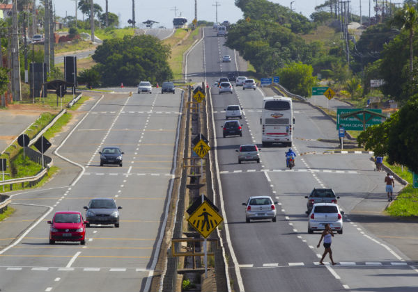 tráfego para veículos pesados está liberado no Km 82