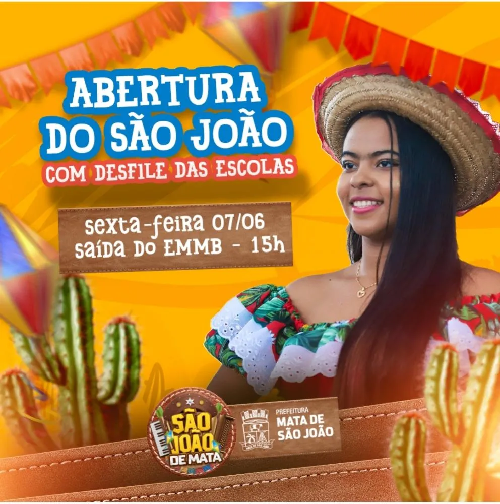 Desfile junino dará inícios aos festejos de São João em Mata de São João
