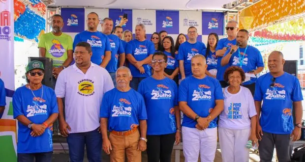 Passagem do Fogo Simbólico do 2 de Julho em Mata de São João
