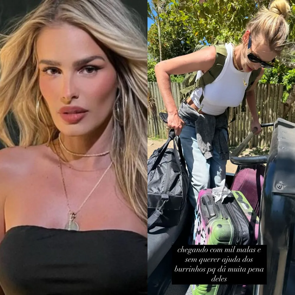 Em Caraíva, Yasmin Brunet enfrenta perrengue