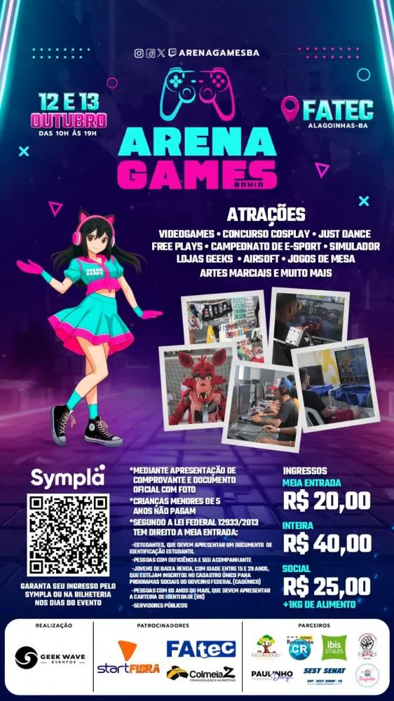 Maior evento de cultura Geek de Alagoinhas e região acontece neste fim de semana