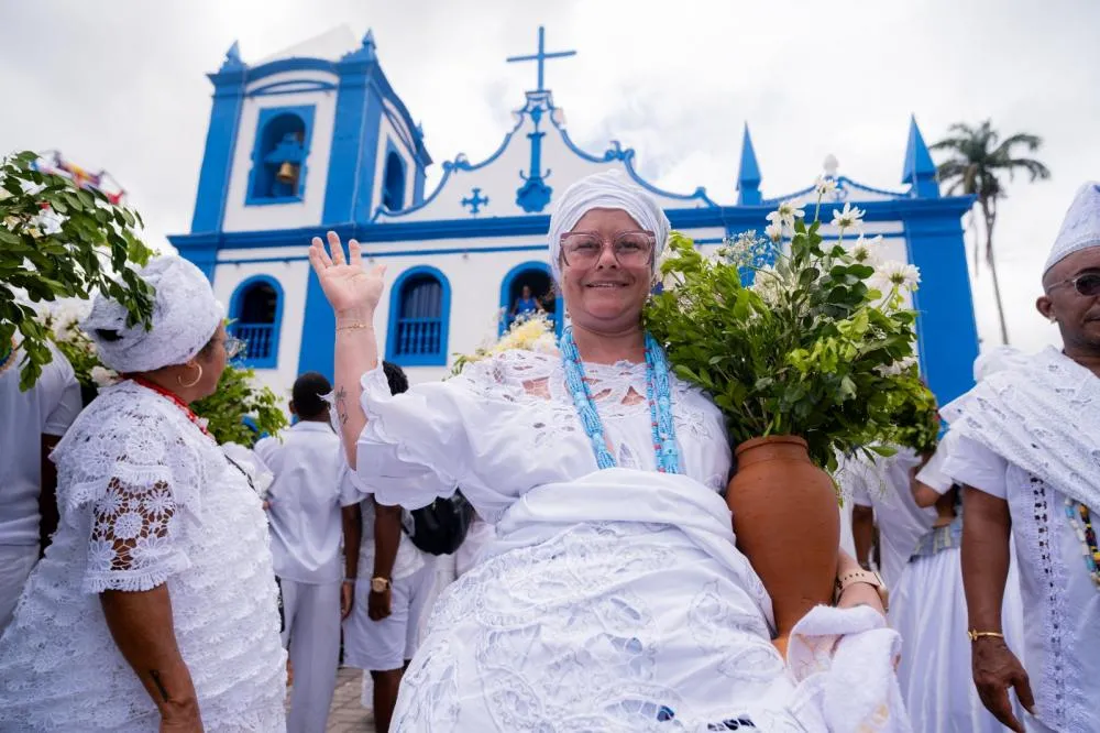 Tradição e fé marcam o cortejo das baianas no Bonfim 2025 