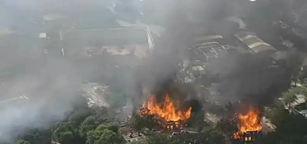 Incêndio no Projac afeta cidade cenográfica de novela da Globo