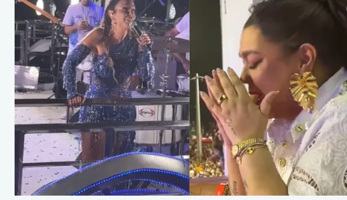 Ivete Sangalo presta homenagem a Preta Gil em pipoca no Carnaval de Salvador