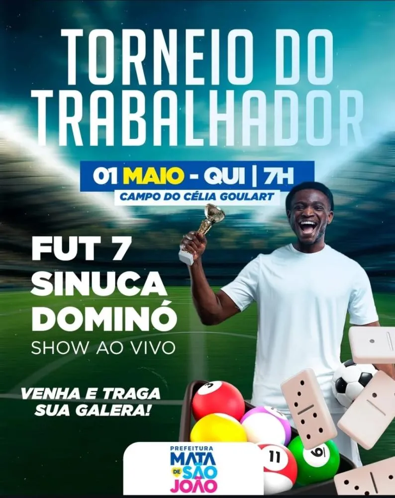 Prefeitura realiza Torneio do Trabalhador nesta quinta (1º) 