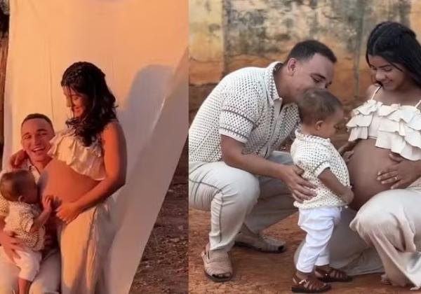 João Gomes e Ary Mirelle celebram raízes nordestinas em ensaio de gestante